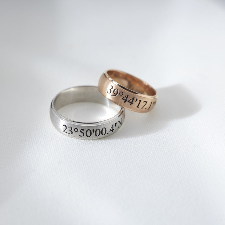 Plain Coordinate Wedding  / Engagement Rings for Couple