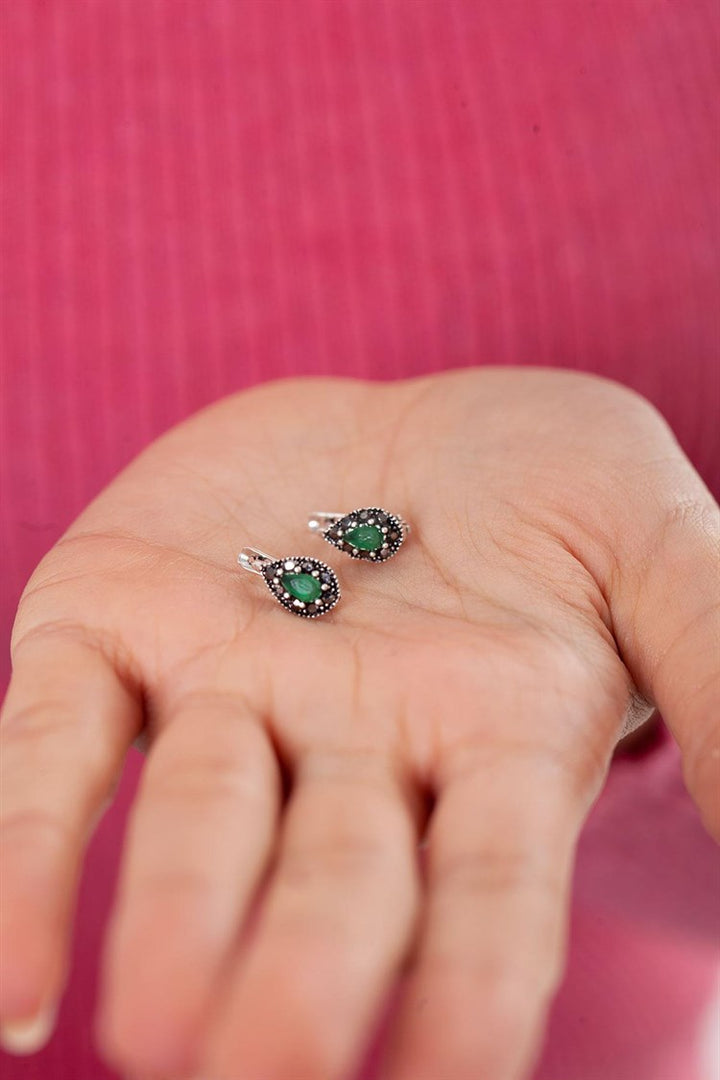 Emerald Stud Earrings for Women