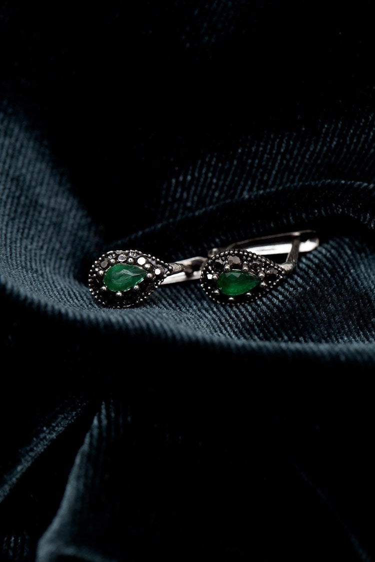 Emerald Stud Earrings for Women