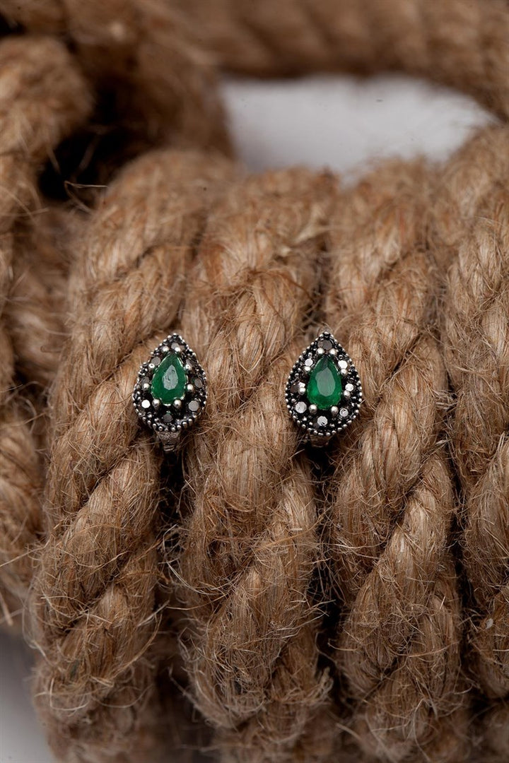 Emerald Stud Earrings for Women