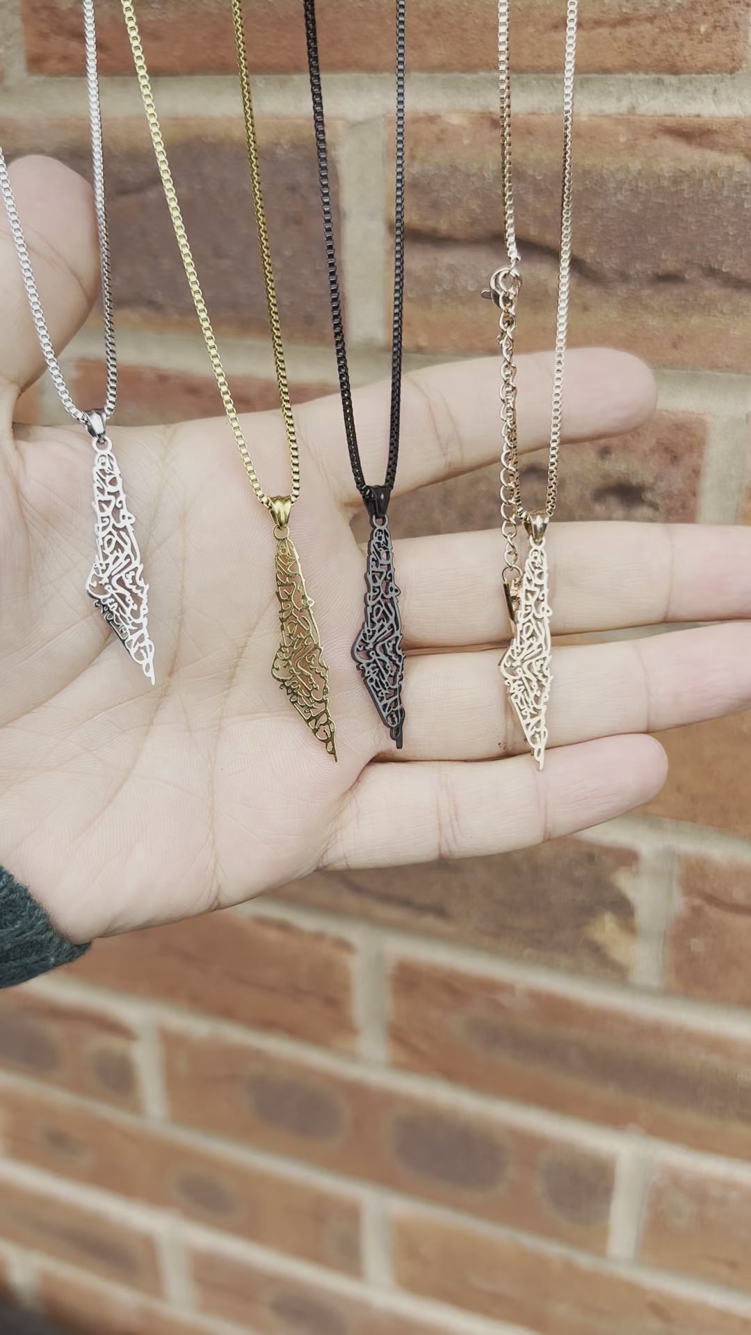 Palestine Necklace | Arabic Calligraphy