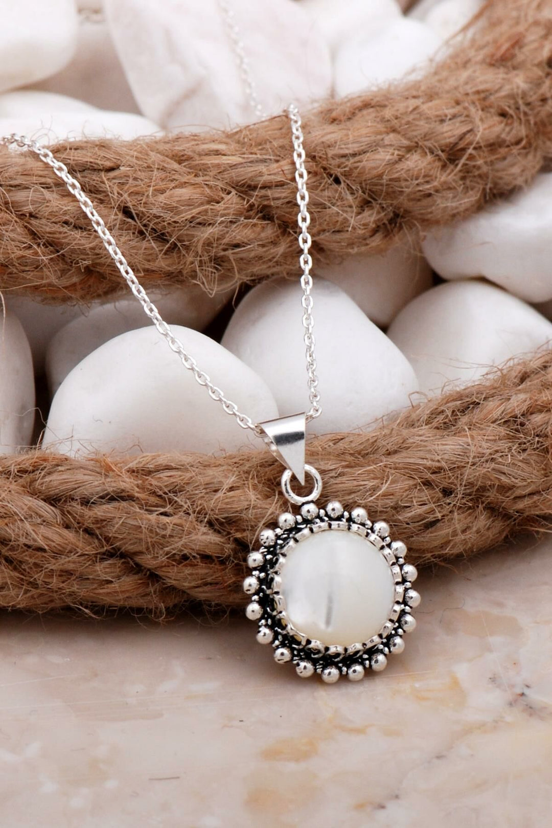 White Pearl Necklaces - Birthstone Necklace