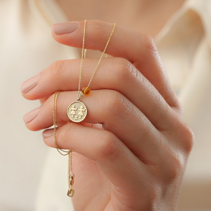 Zodiac Sing Necklace Gold