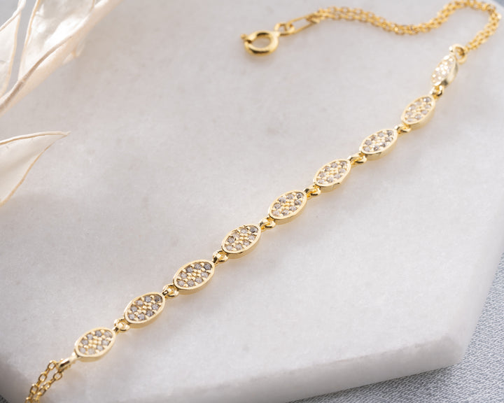 Ellipse Line Bracelet