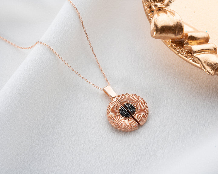 Personalised Sun Flower  Necklace