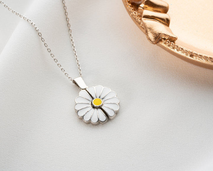 Personalized Daisy Necklace