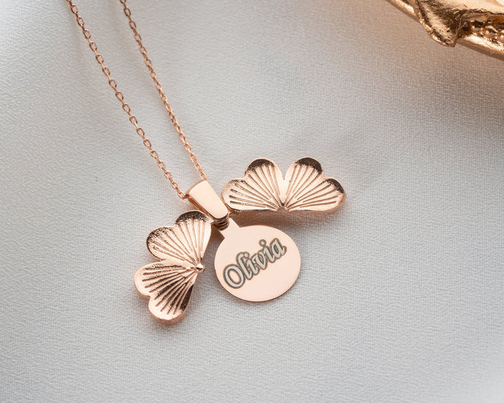 Personalised Clover Name Necklace