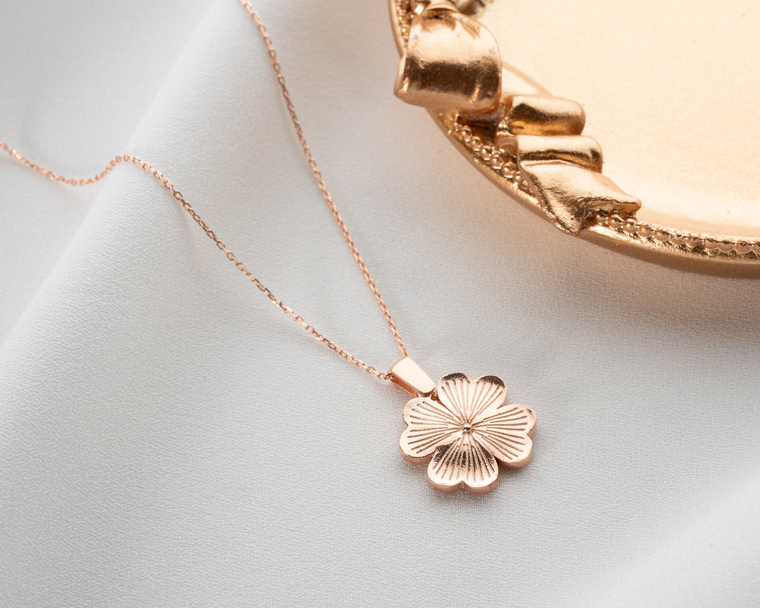 Personalised Clover Name Necklace