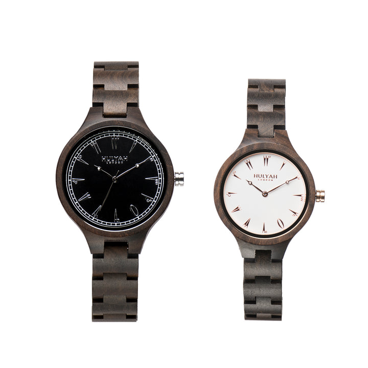 Couple Wooden Watches (SALE) N04  (2 watches) - HULYAH