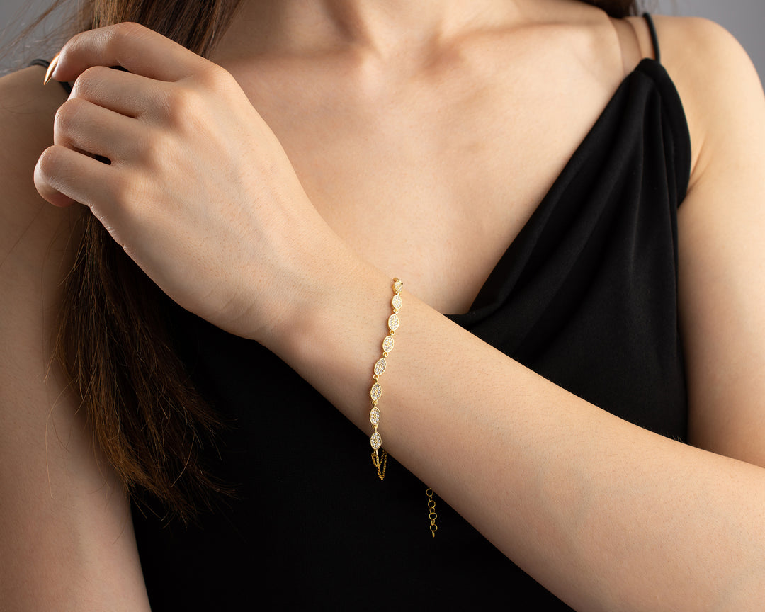 Ellipse Line Bracelet