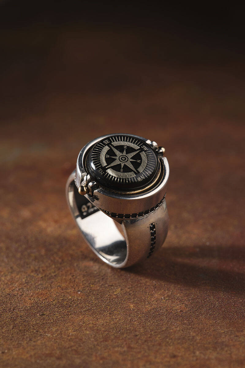 Double Sided Initial Letter Men Ring | Exclusive