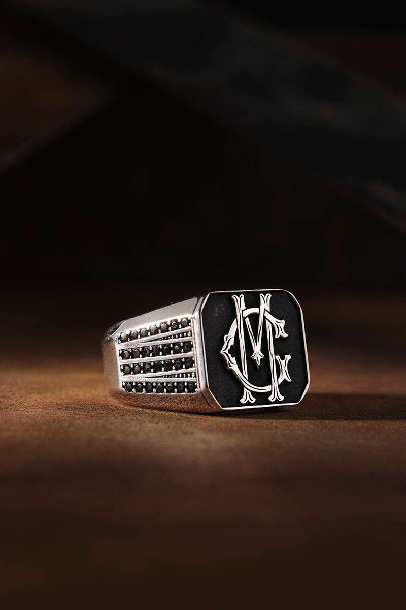 Initial Letter Men Ring | Exclusive