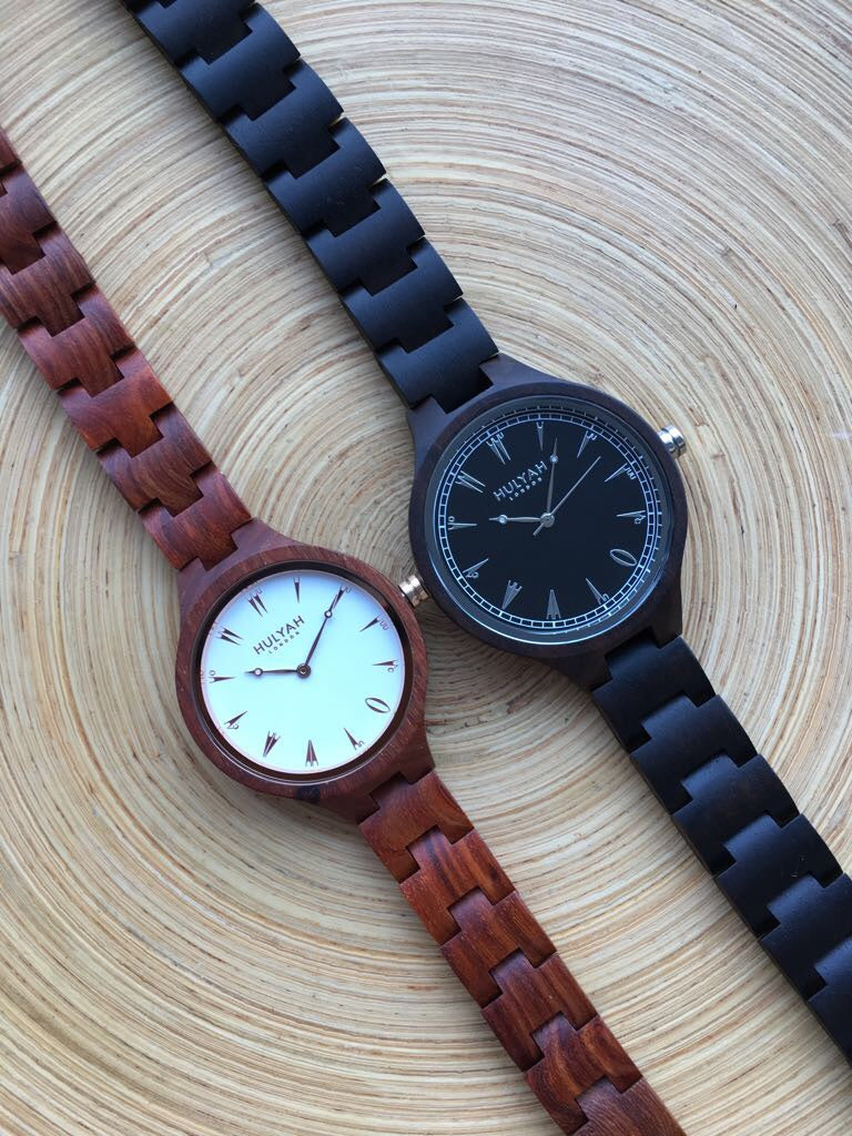 Couple Wooden Watches (SALE) N05  (2 watches) - HULYAH