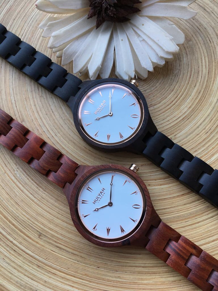 Couple Wooden Watches (SALE) N05  (2 watches) - HULYAH