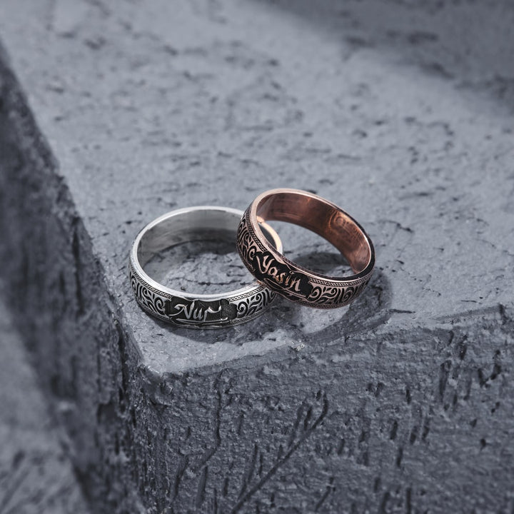 Personalized Wedding / Engagement Rings for Couple