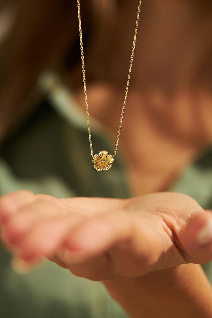 Clover Necklace - Real Diamond